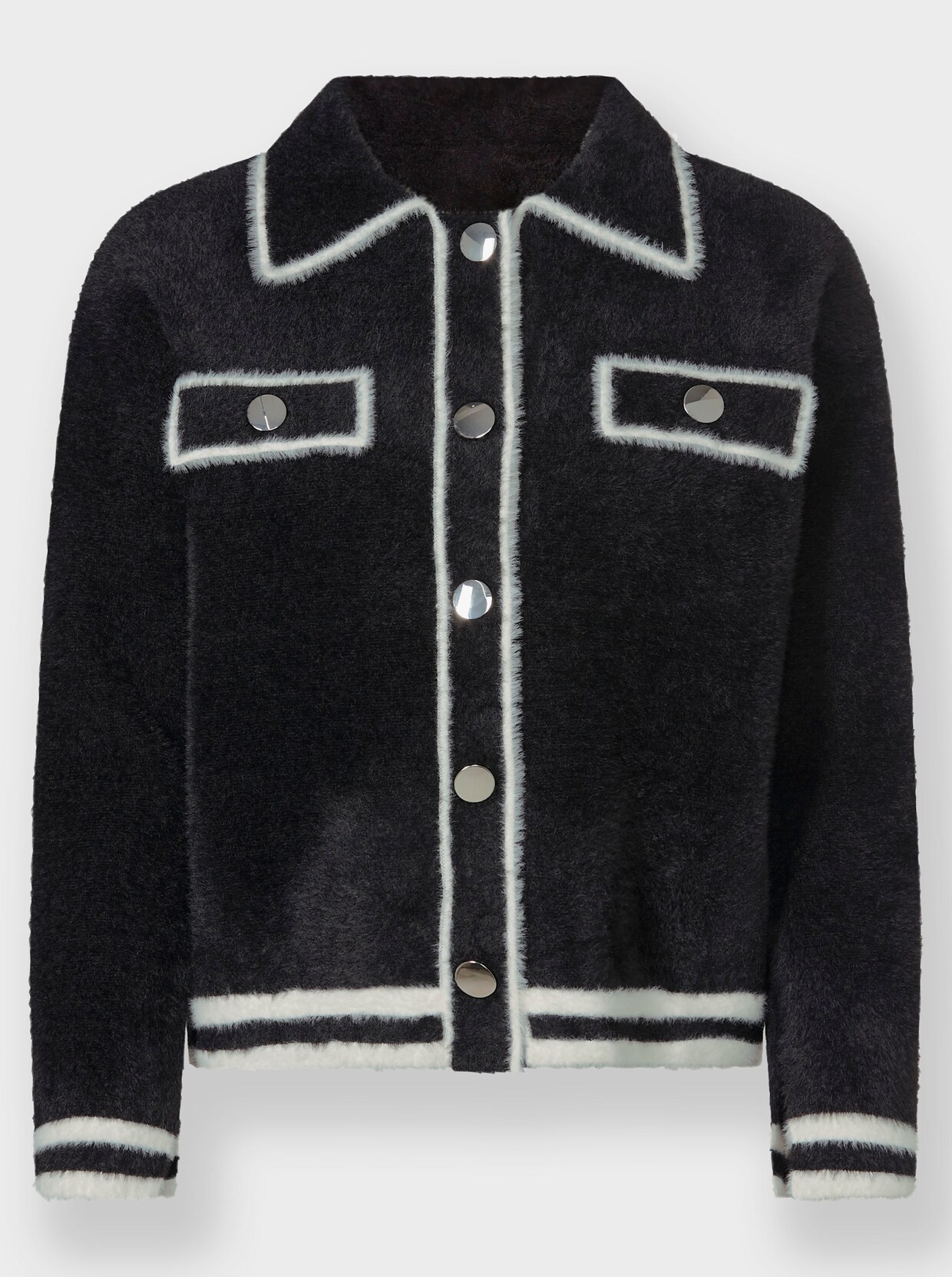 heine Vest - zwart/ecru