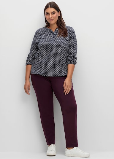 Schlupfhose mit wärmender Fleece-Innenseite - bordeaux