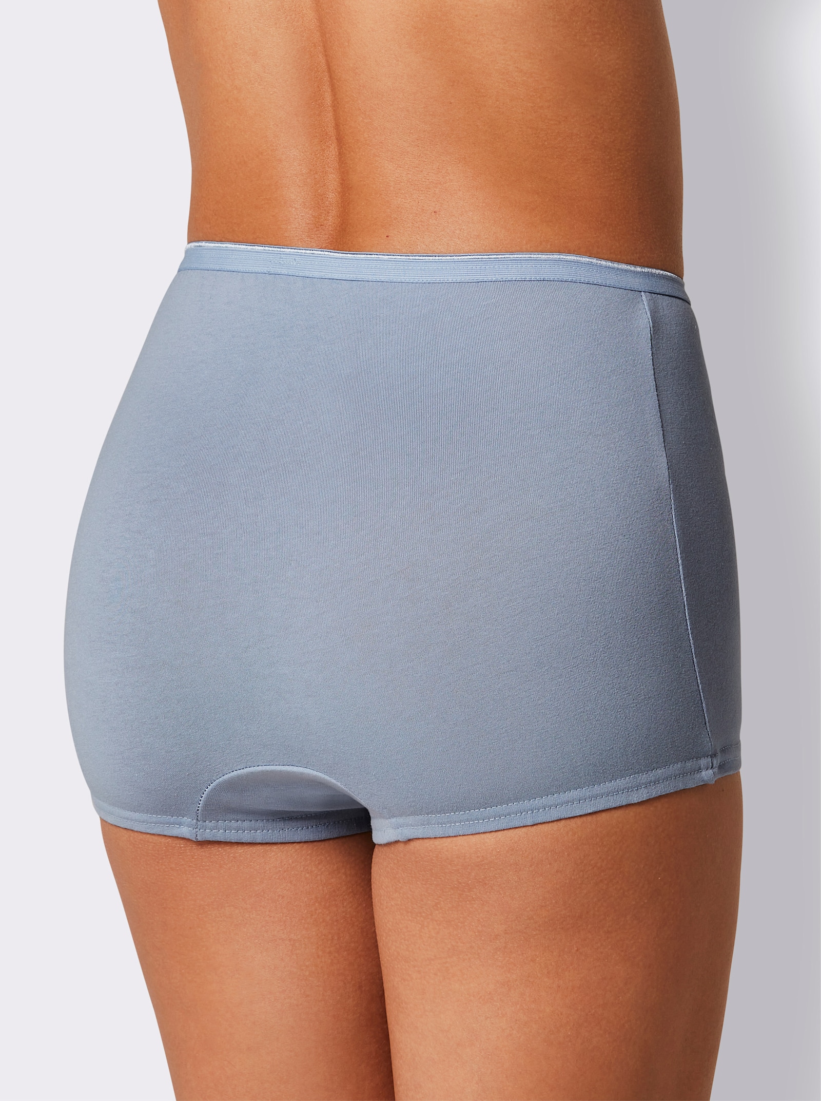 wäschepur Panty - 2x bleu-geringelt + 2x bleu