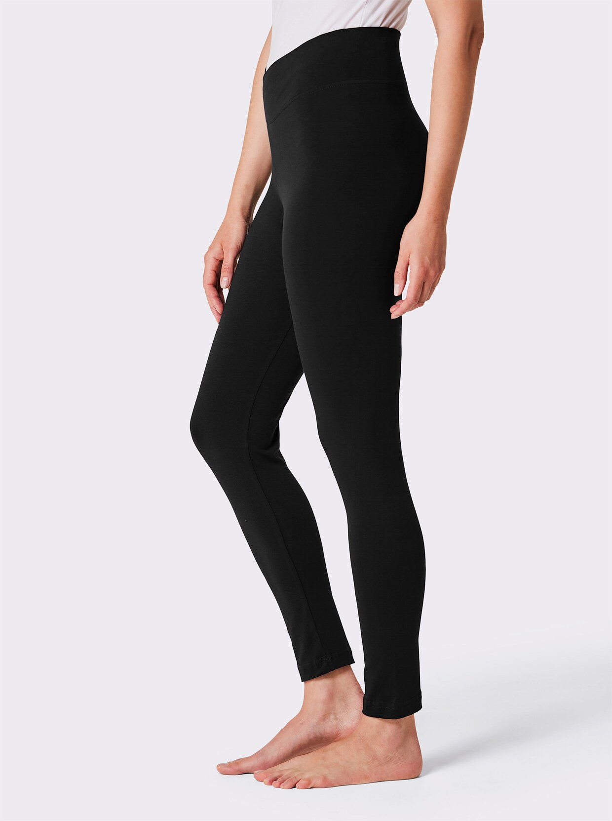 Plantier Leggings - 2x schwarz