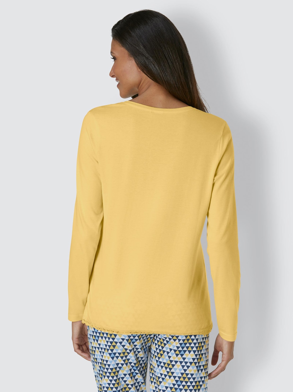 wäschepur Schlafanzug-Shirt - gelb