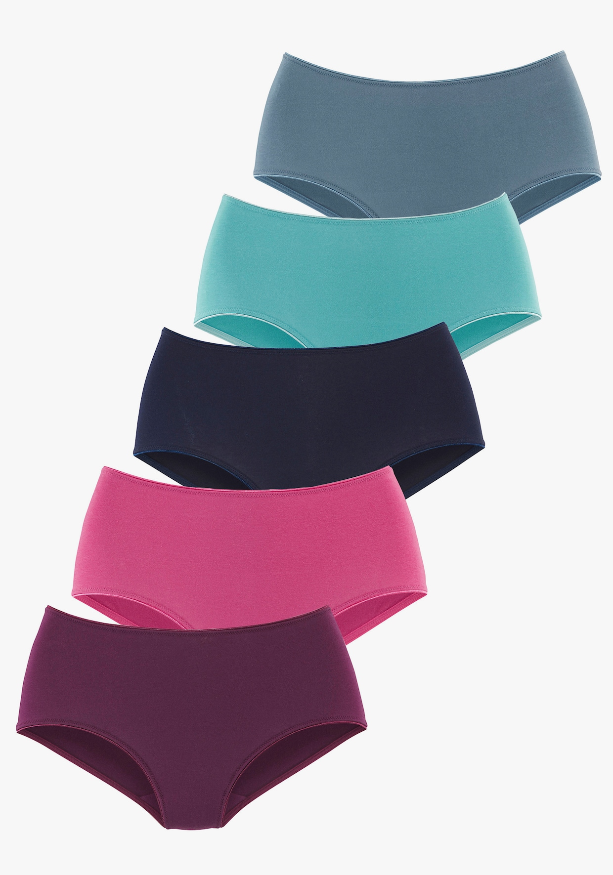 LASCANA Taillenslip - aubergine, pink, navy, mint, blau