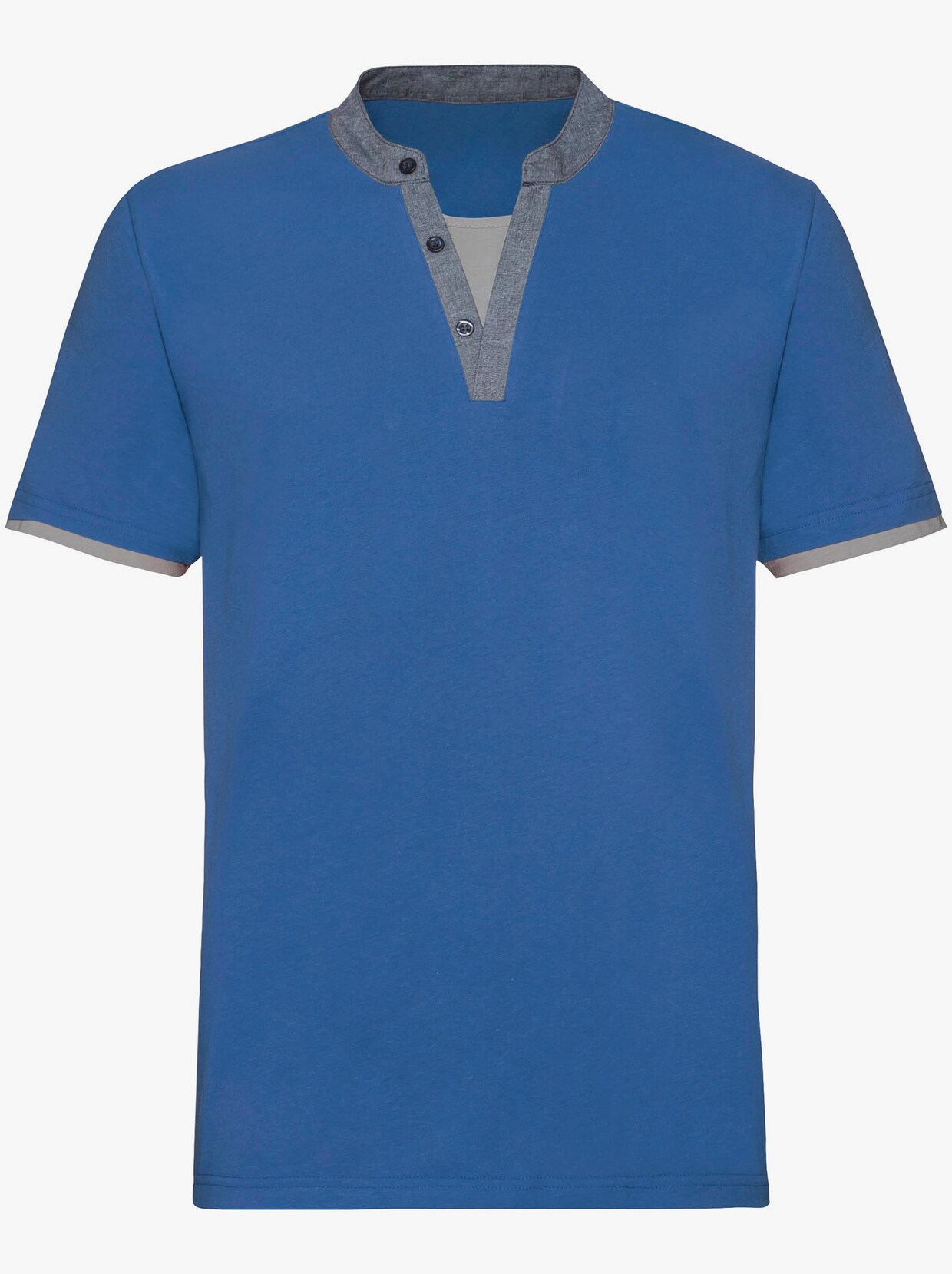 Marco Donati Kurzarm-Shirt - blau