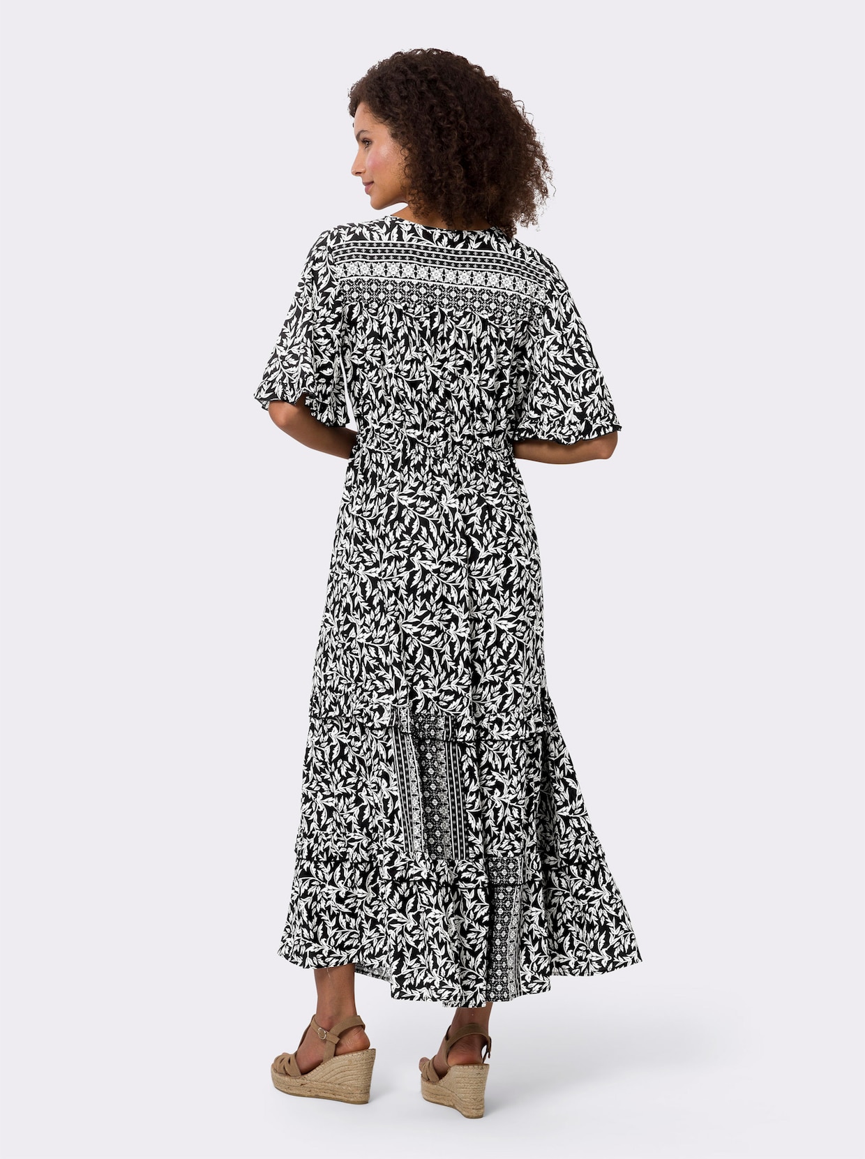heine Robe imprimée - noir-beige imprimé