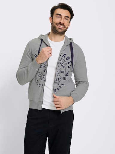 Catamaran Sweatjacke - grau-meliert