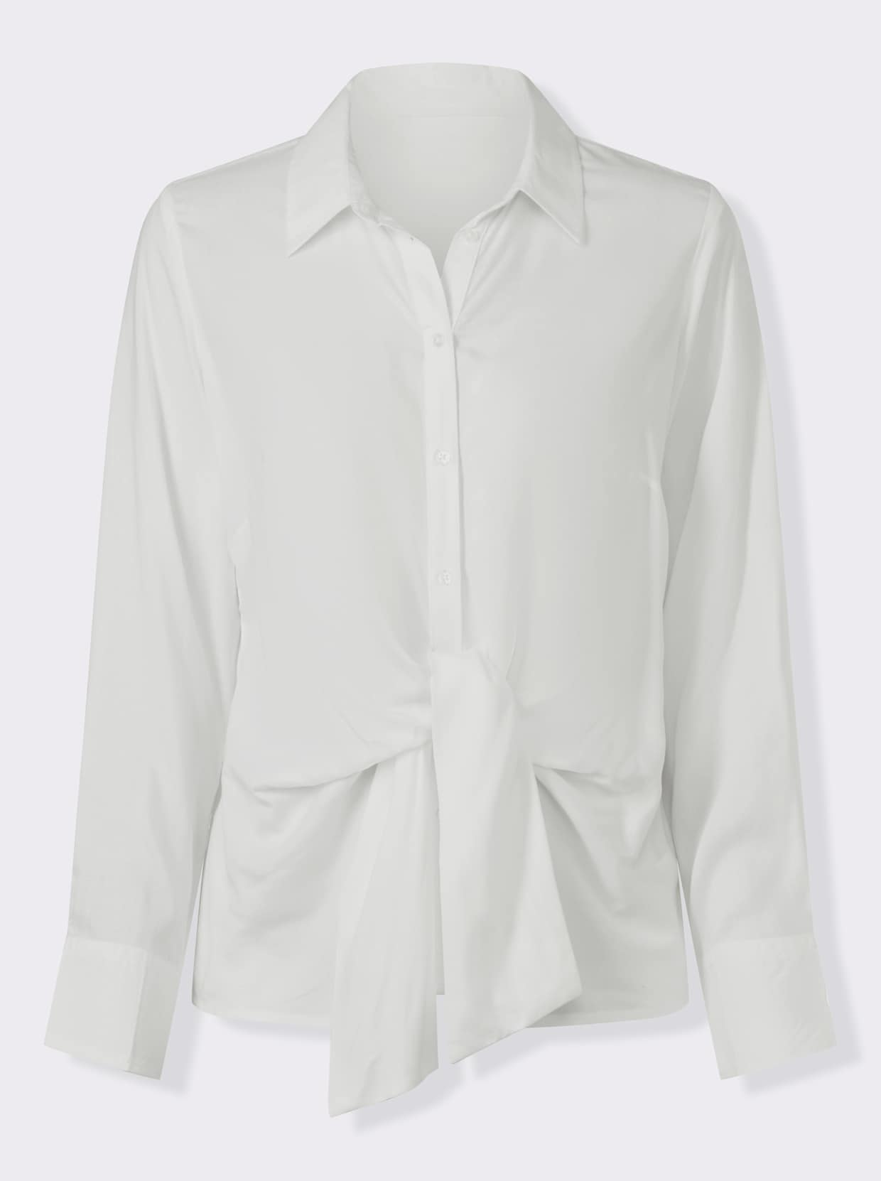 heine Langarm-Bluse - weiß