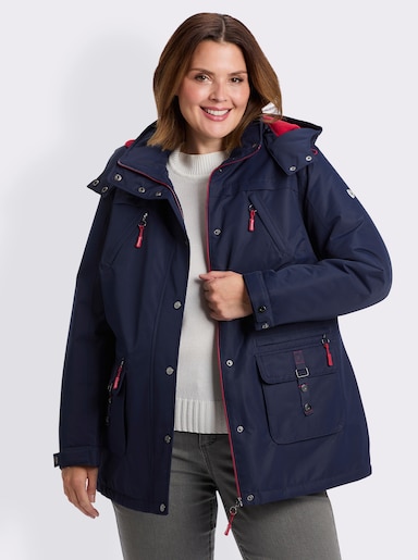 Funktionsjacke mit Texventure-Ausrüstung - marine