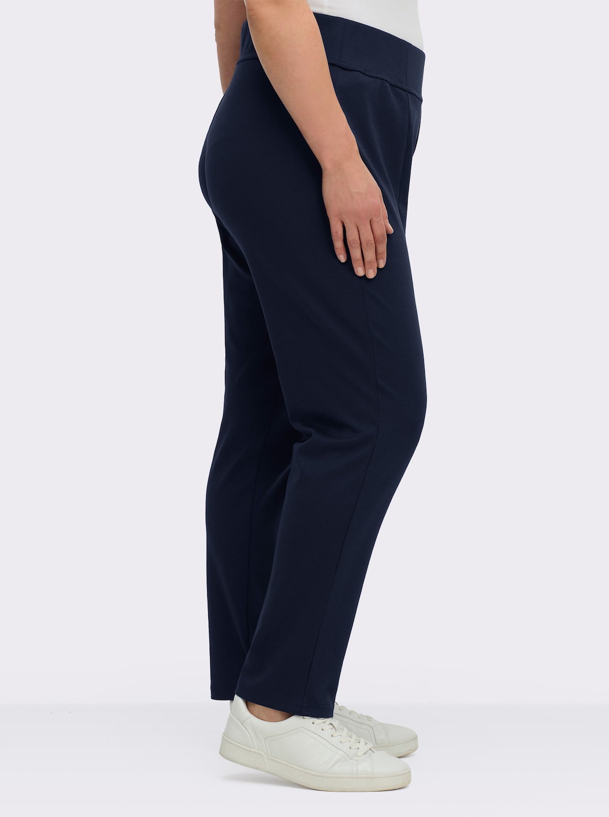 Schlupfhose in komfortabler Romanit-Qualität - marine