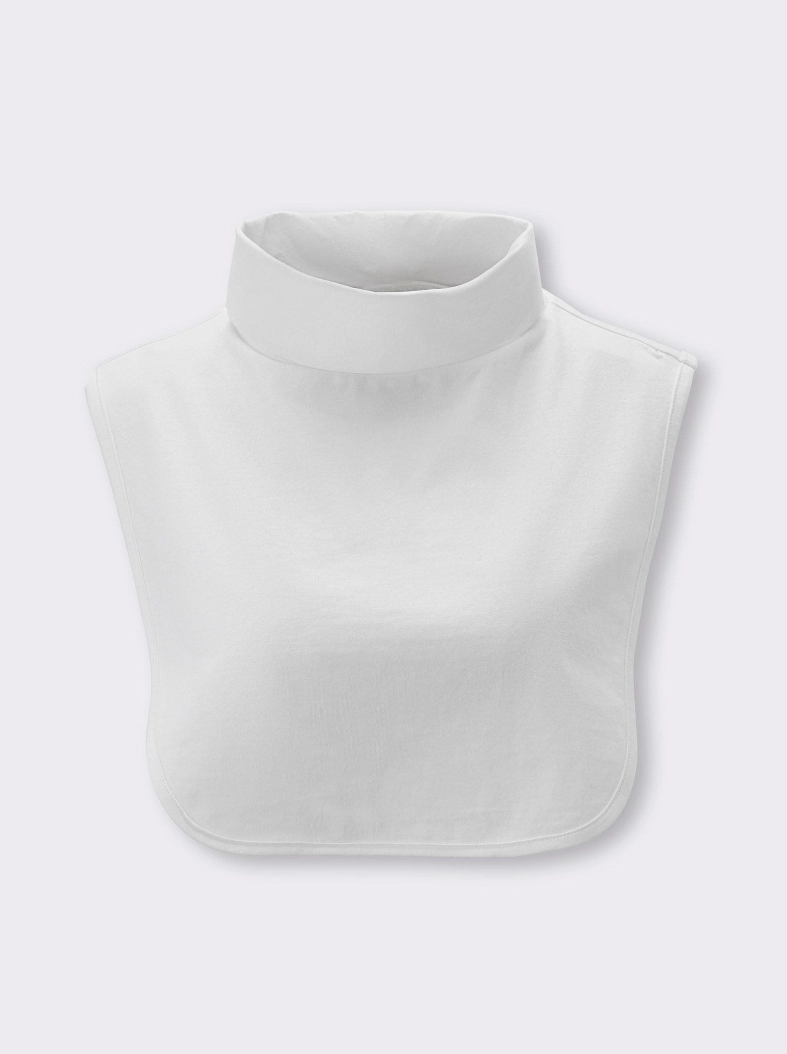 Rollkrageneinsatz aus Single-Jersey - ecru