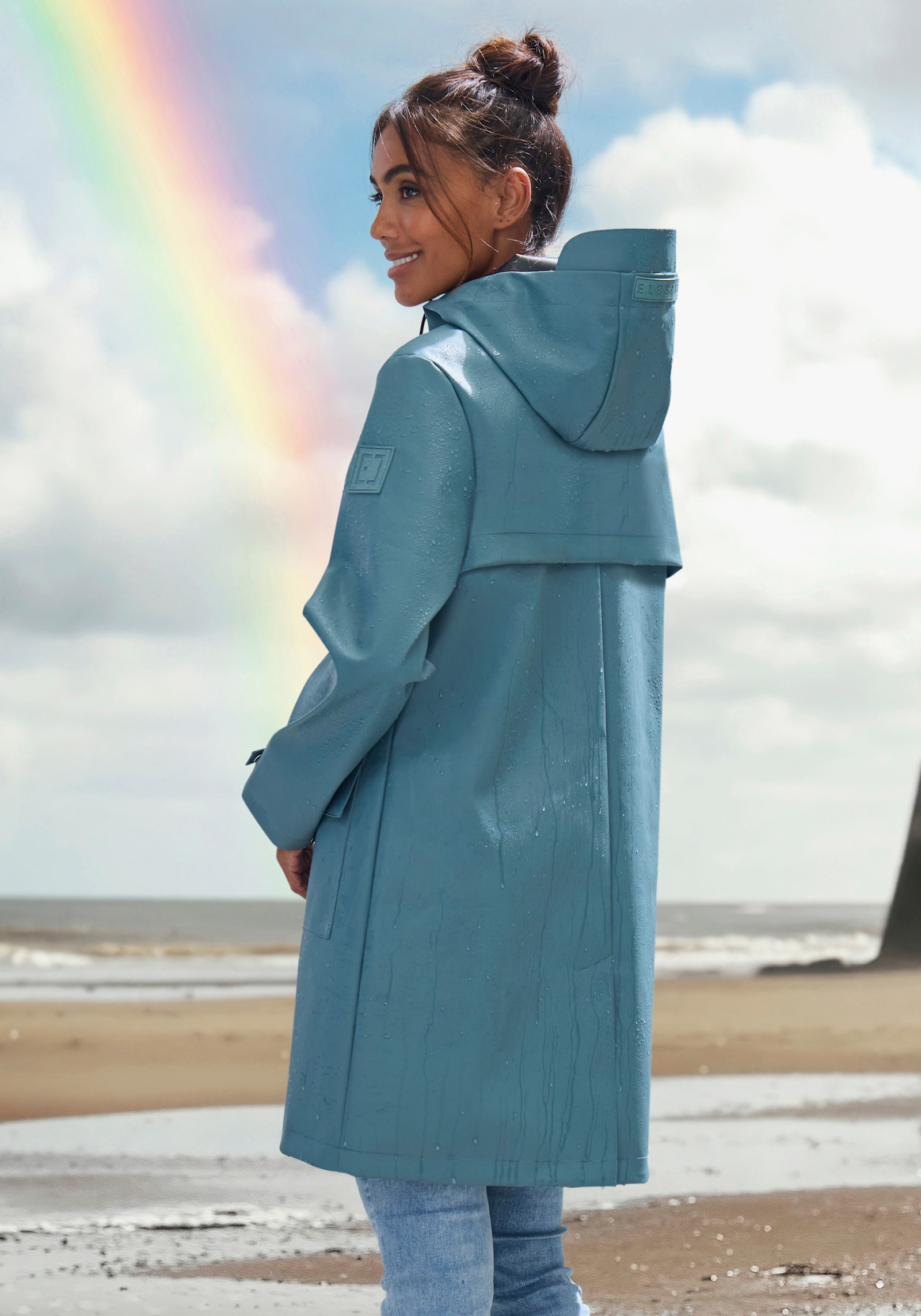 Elbsand Regenjacke - graublau