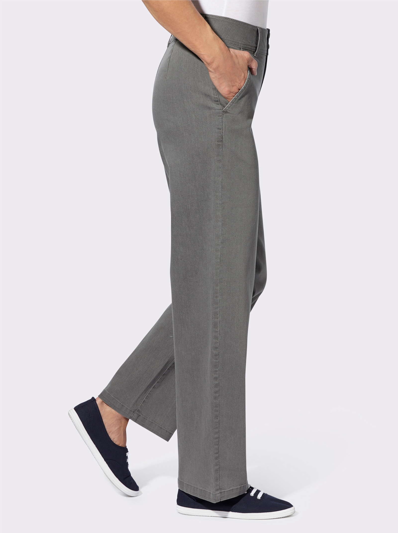 Jeans met wijde pijpen - stone-grey-denim