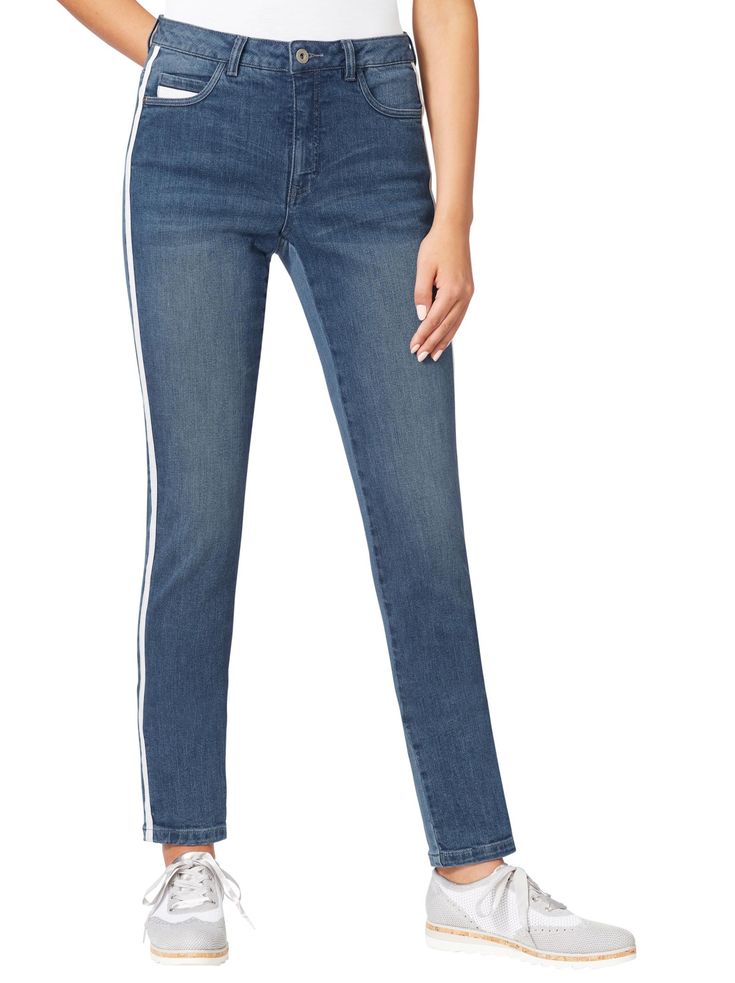 Damenmode Jeans 5-Pocket-Jeans in dark blue 