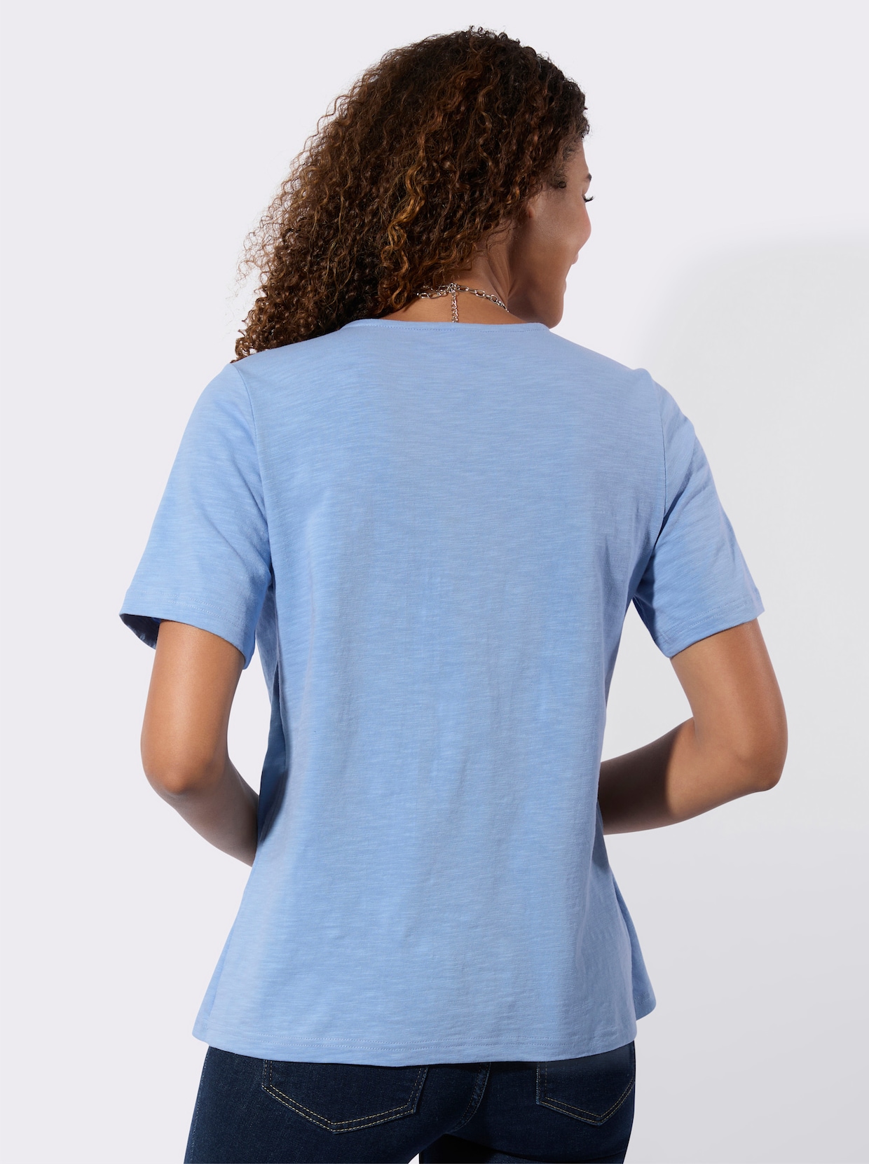 2-in-1-Shirt - himmelblau-ecru