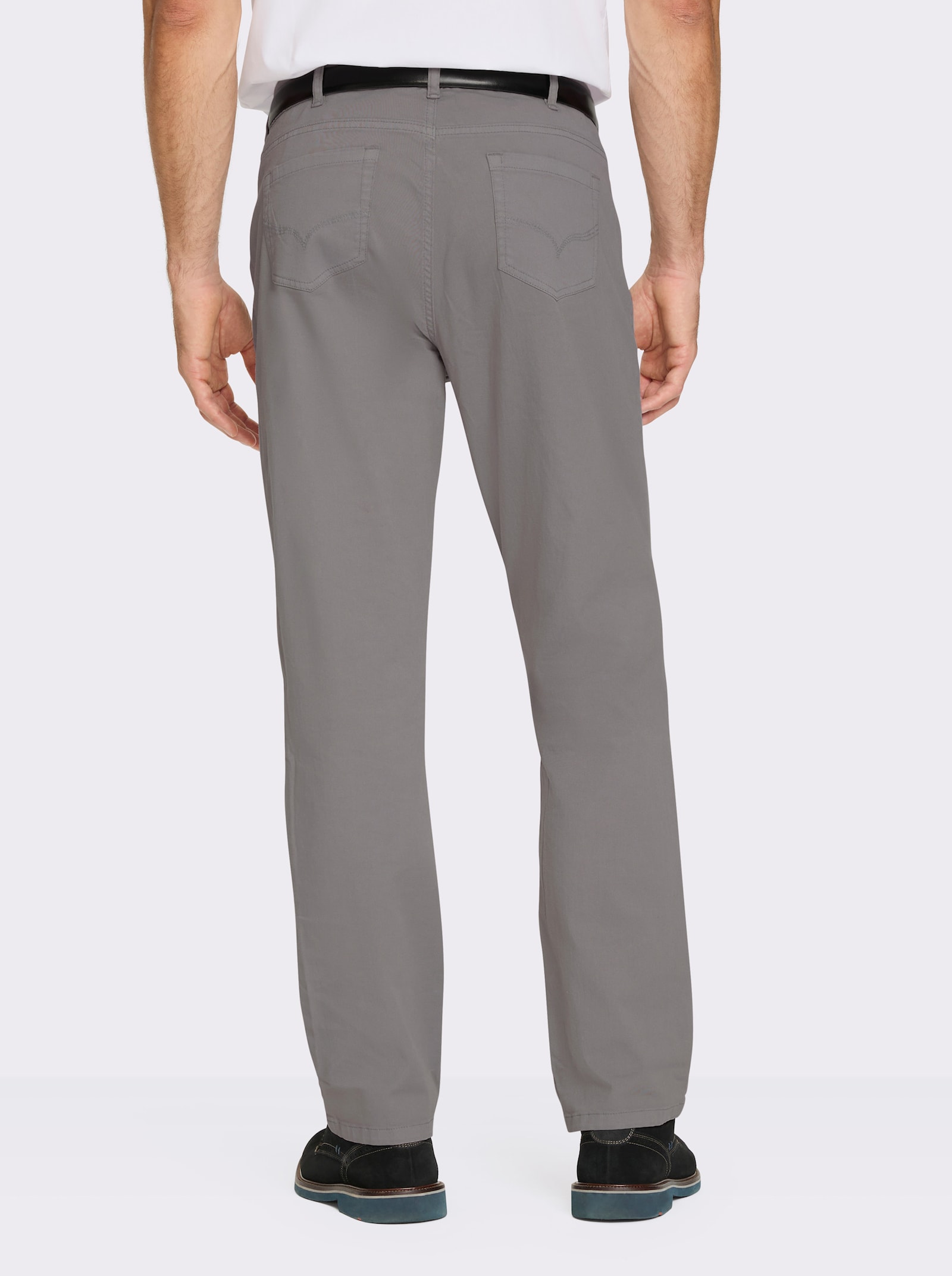 Marco Donati 5-pocketsbroek van twill - grijs