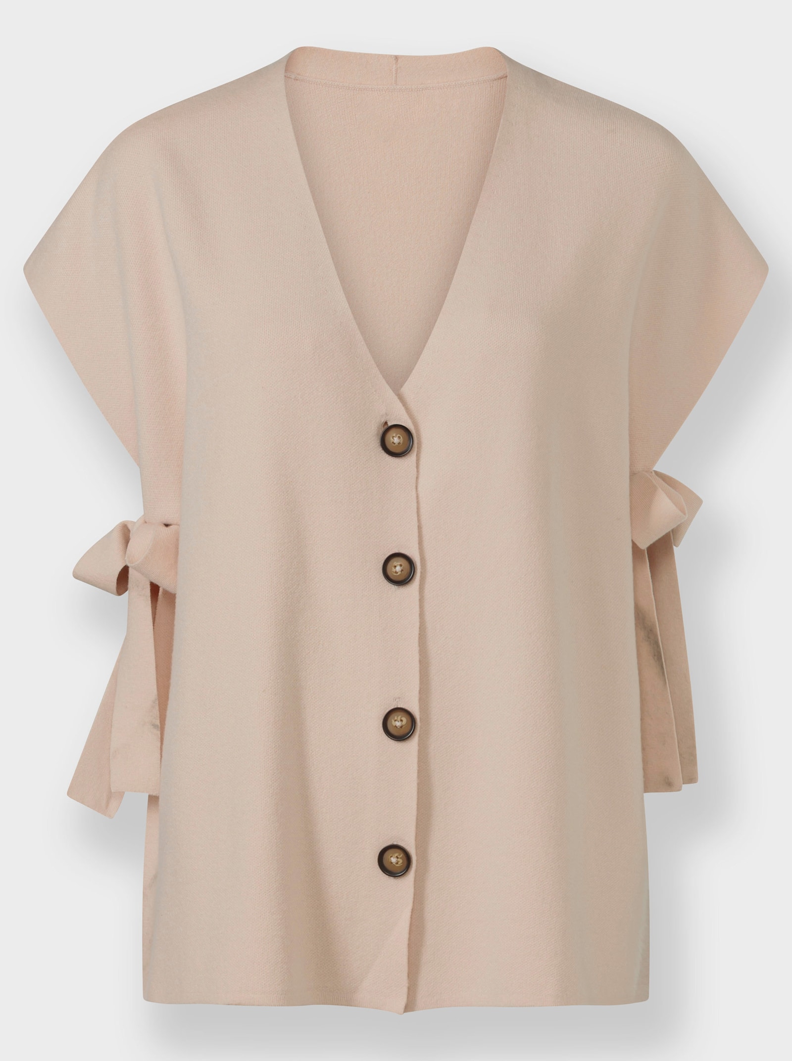 heine Strickweste seitlich offen - elfenbein