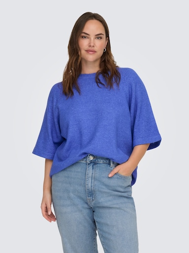 ONLY CARMAKOMA Strickpullover - ultramarine detail:melange