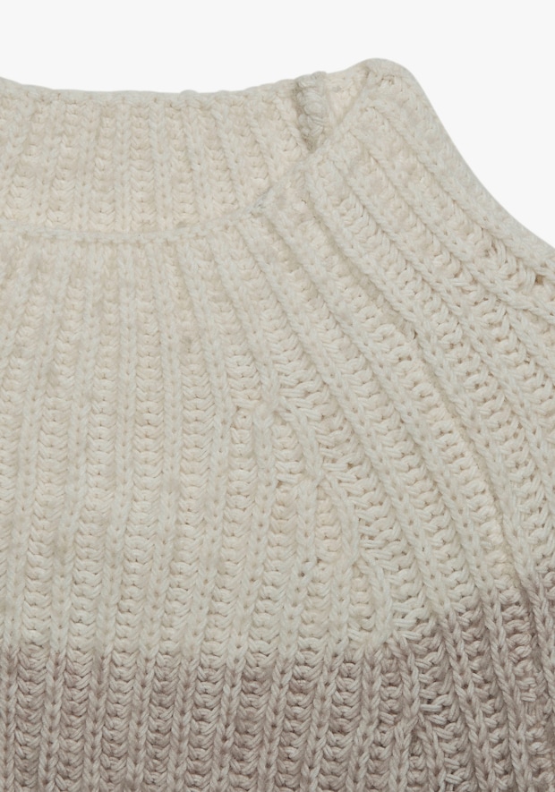 LASCANA Stehkragenpullover in beige-taupe | heine