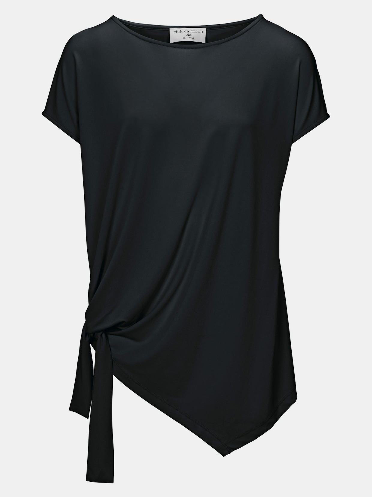 Ashley Brooke Shirts met ronde hals - zwart