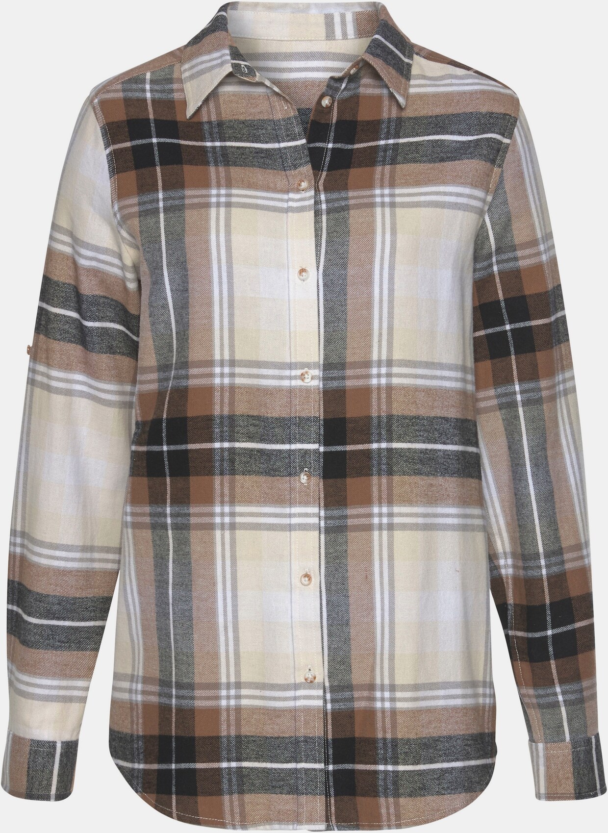 Buffalo Karobluse - braun-creme-kariert
