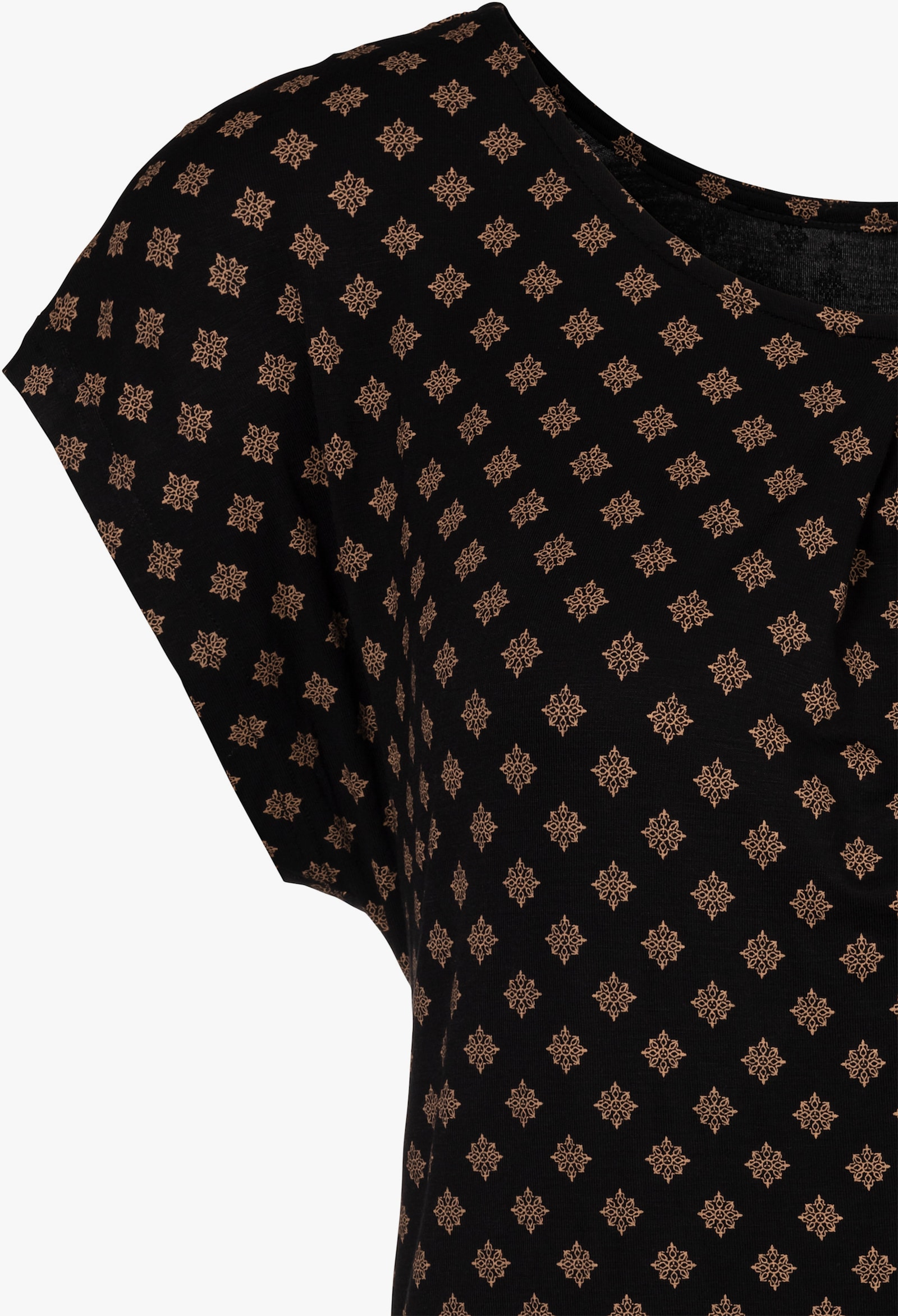 LASCANA Kurzarmshirt - schwarz