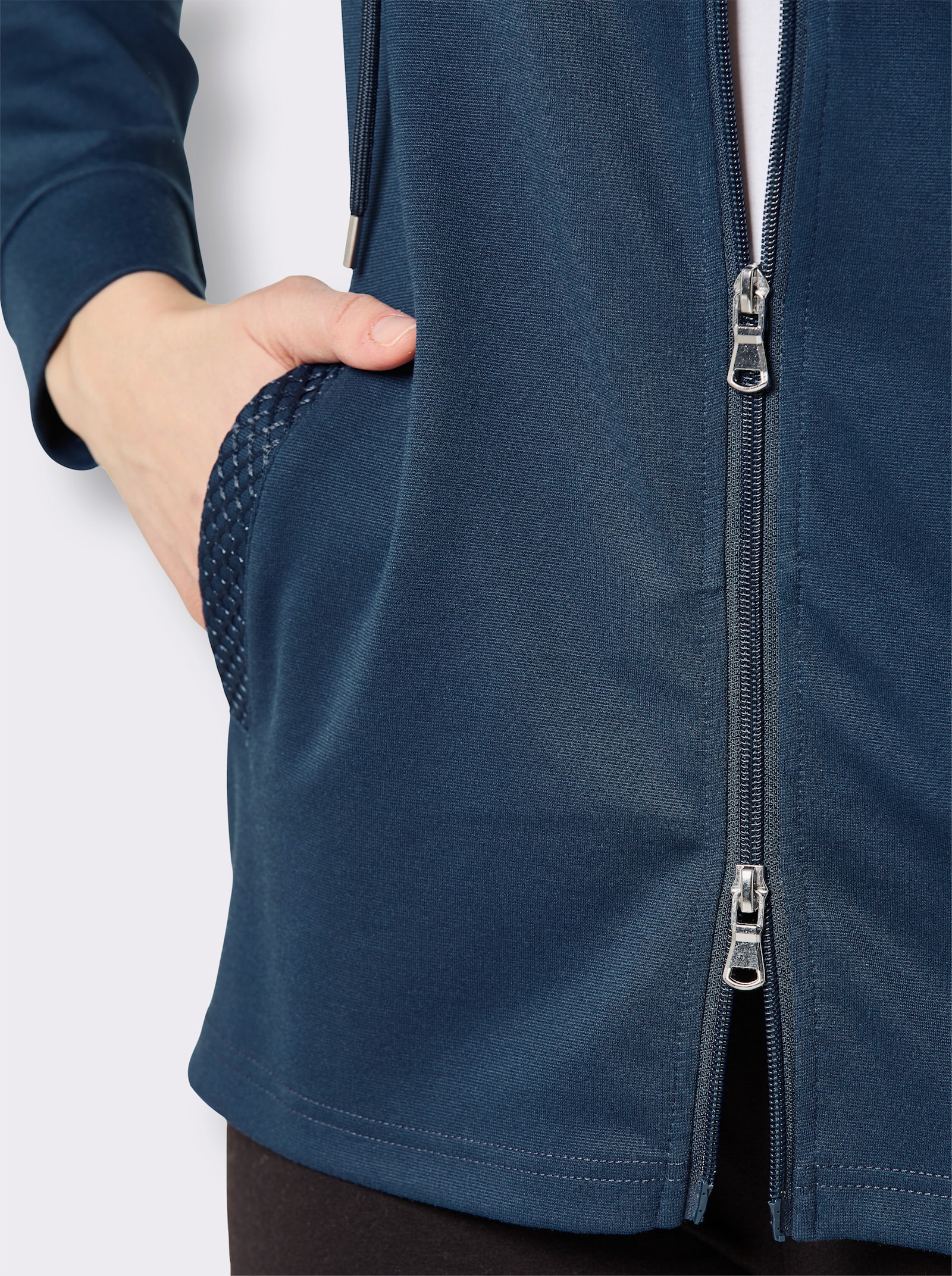 Catamaran Sports Funktionsjacke mit Mesh-Besatz - dunkelblau