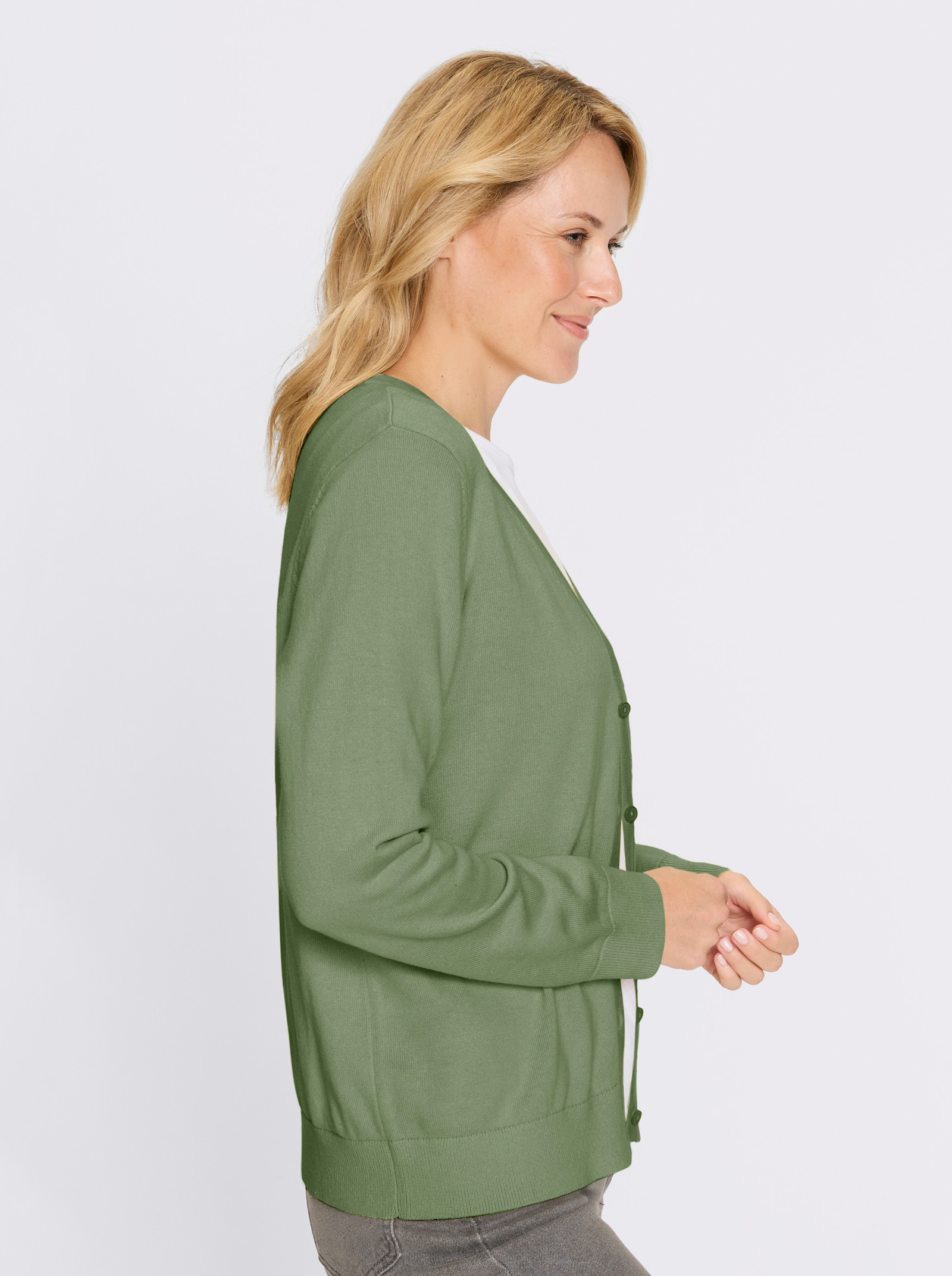 Kardigán, bavlna - Eukalyptus