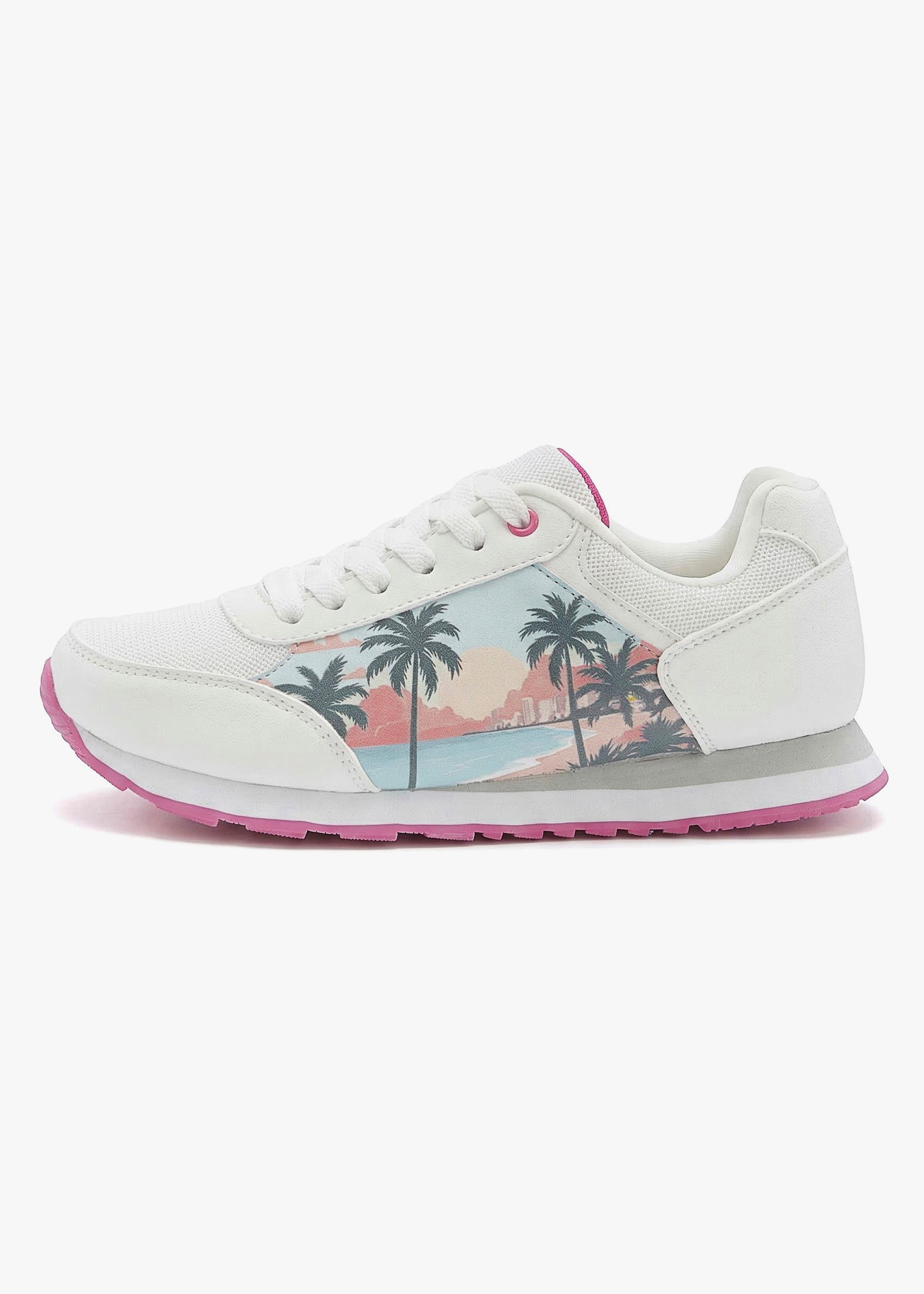 LASCANA Sneaker - weiß/pink miami