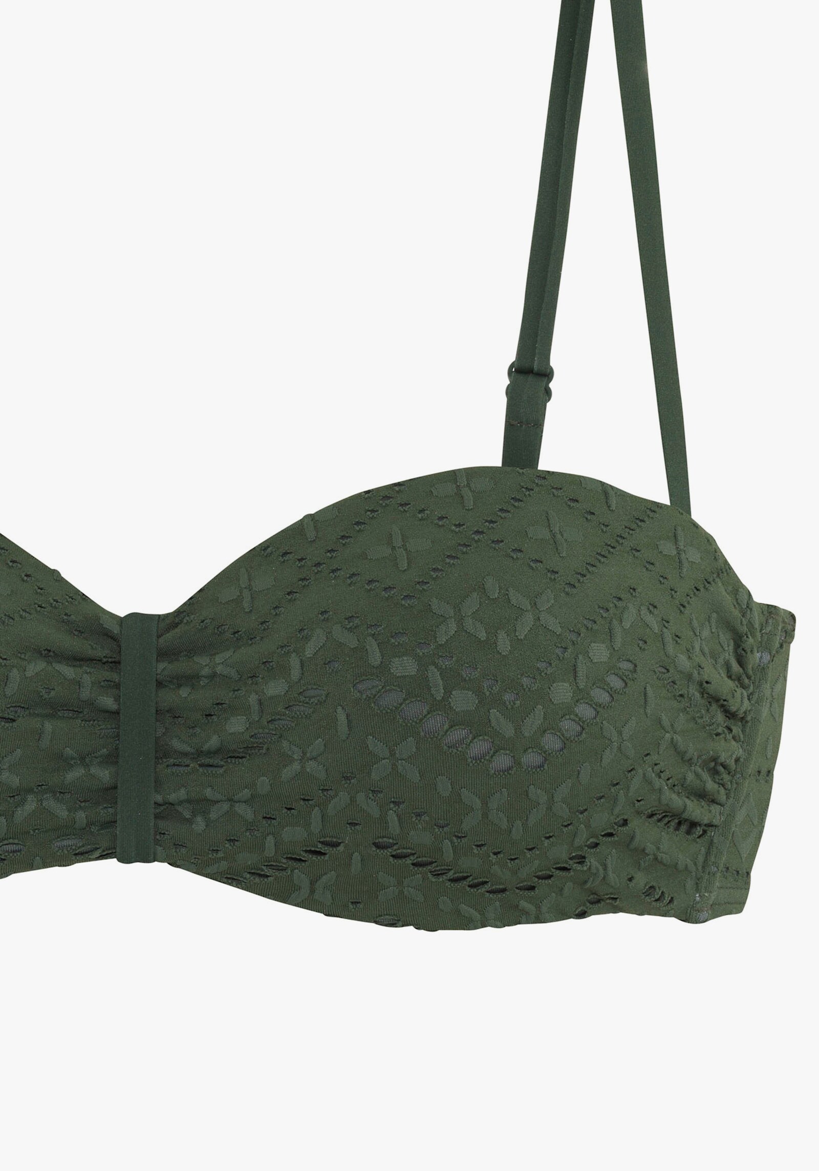 LASCANA Bügel-Bandeau-Bikini-Top - oliv