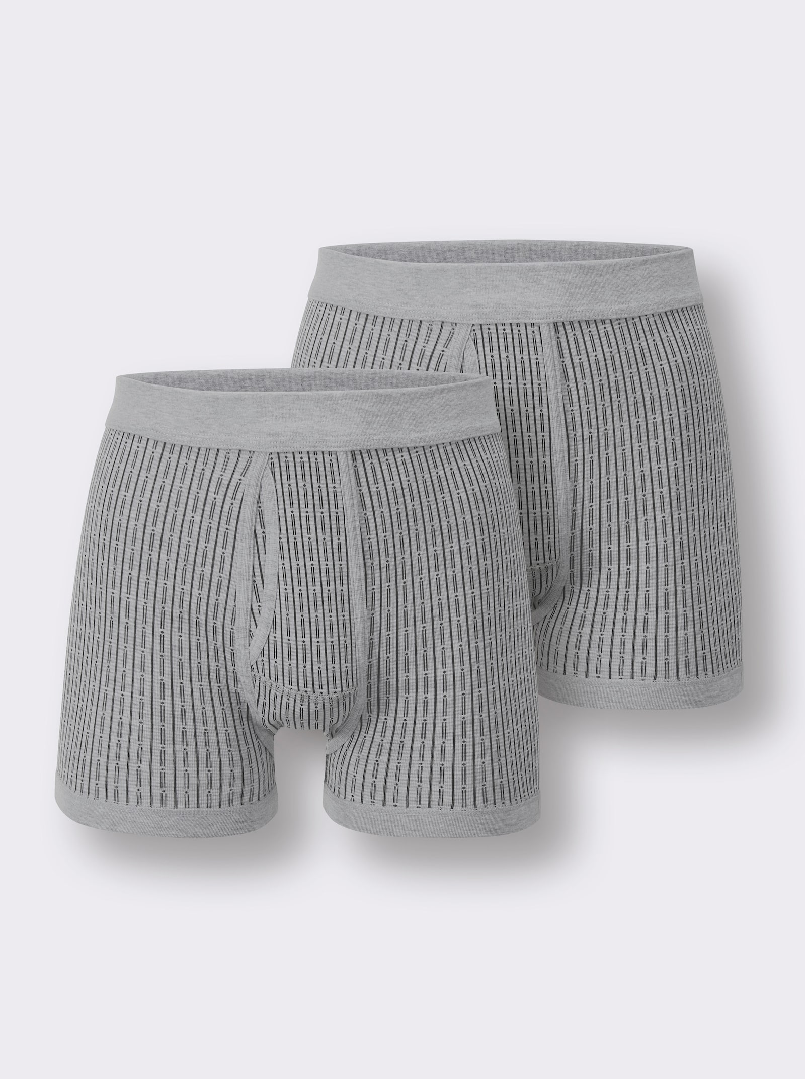 wäschepur men Boxerky - šedá-potisk