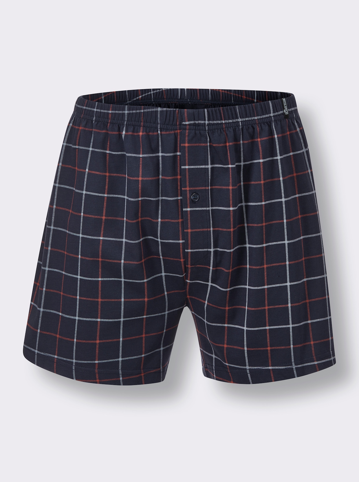 KINGsCLUB Boxershorts - marin, randig + marin + marin, rutig