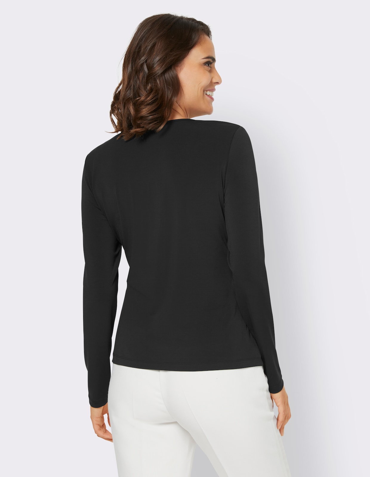 heine Shirt met lange mouwen - zwart