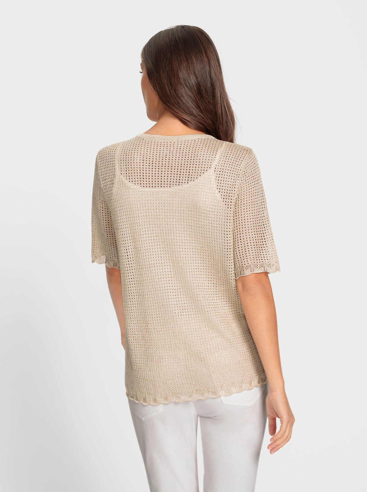 heine veste en tricot - sable