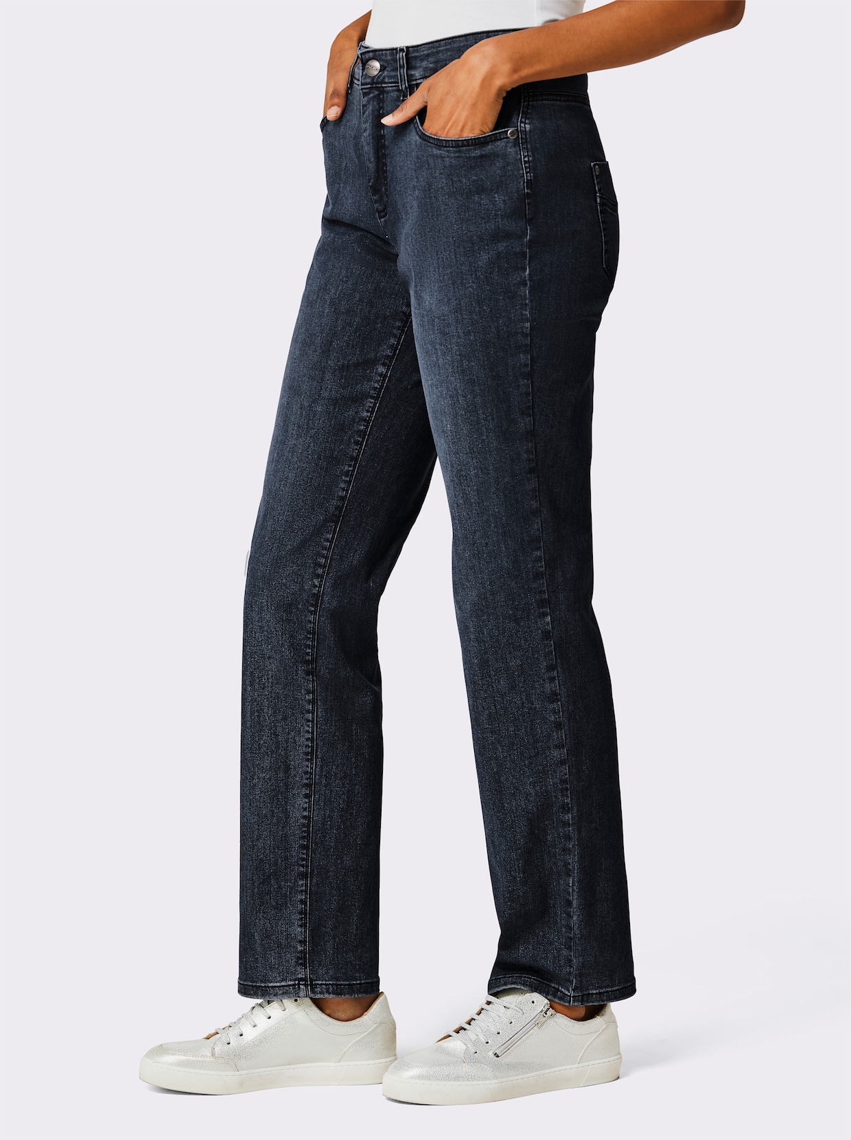 CREATION L PREMIUM 5-Pocket-Jeans - blue-black