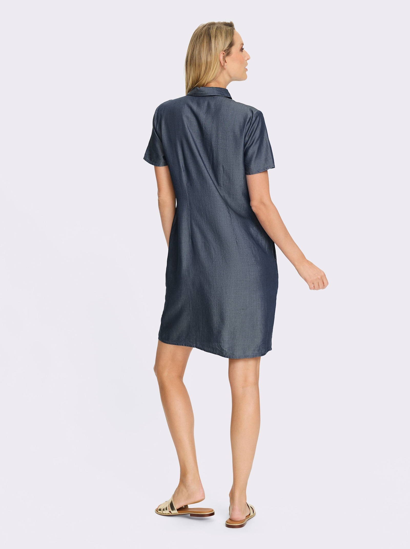 heine Polokleid mit Nahttaschen - dark blue