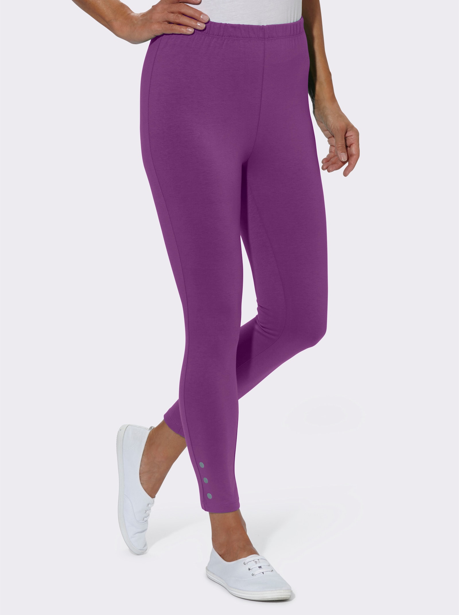 Legging van stretchmateriaal - fuchsia