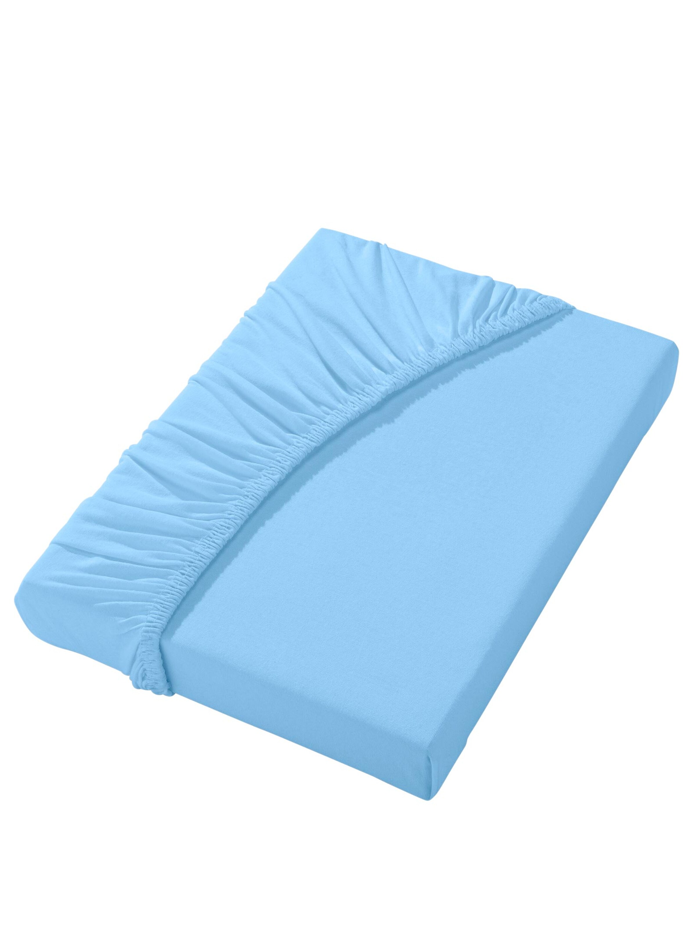 Spannbetttuch - bleu