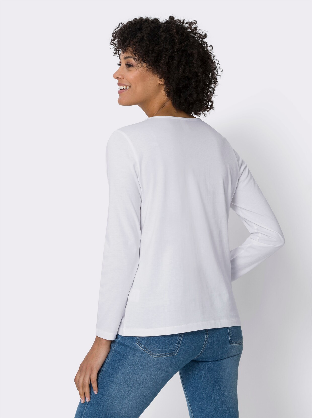 Shirt met lange mouwen - ecru