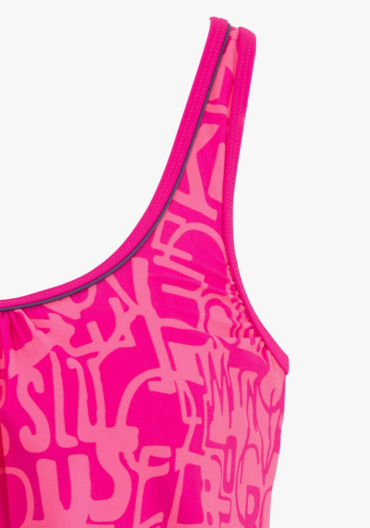 Venice Beach Oversized tankini - bessenrood/roze