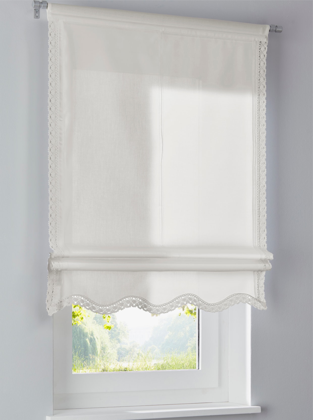 heine home vouwgordijn - wit