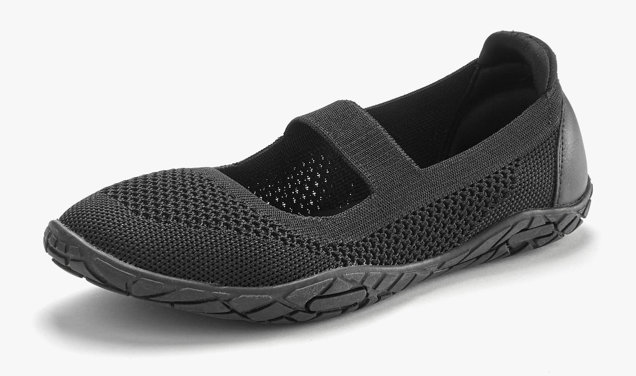 LASCANA Sneaker Ballerinas - schwarz