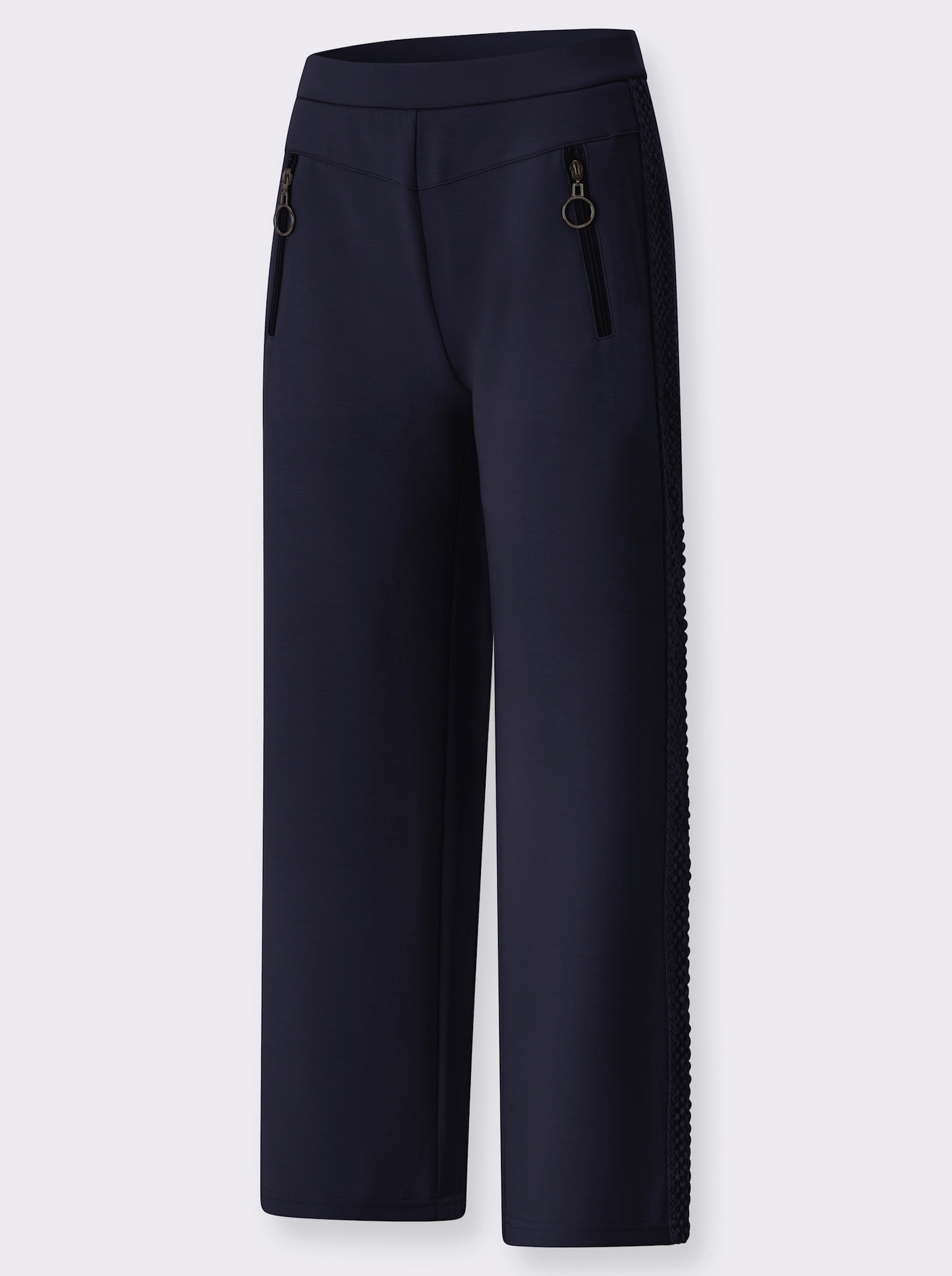 Jerseyhose mit Zierpatten hinten - marine