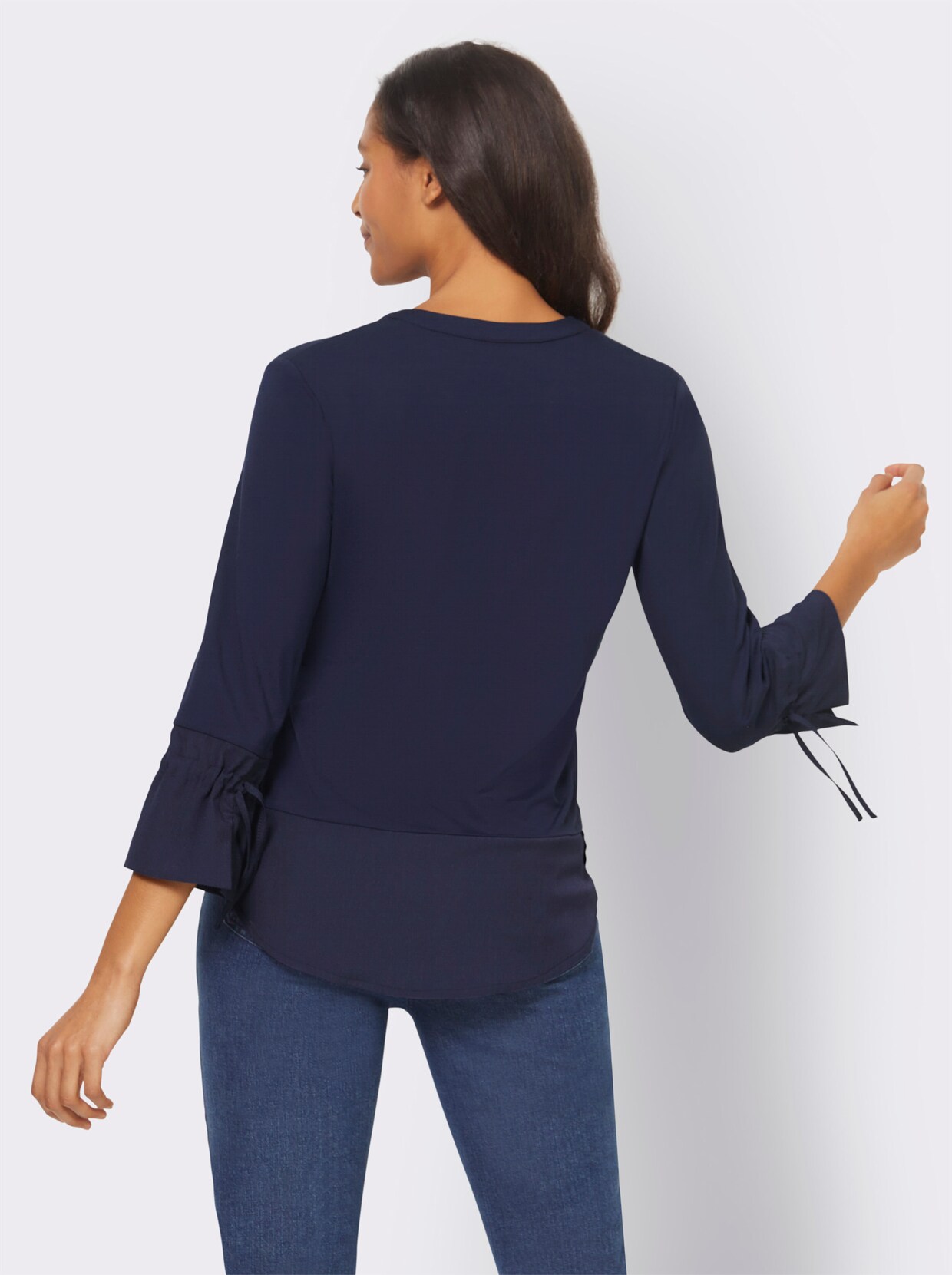 heine Shirt met 3/4-mouw - marine