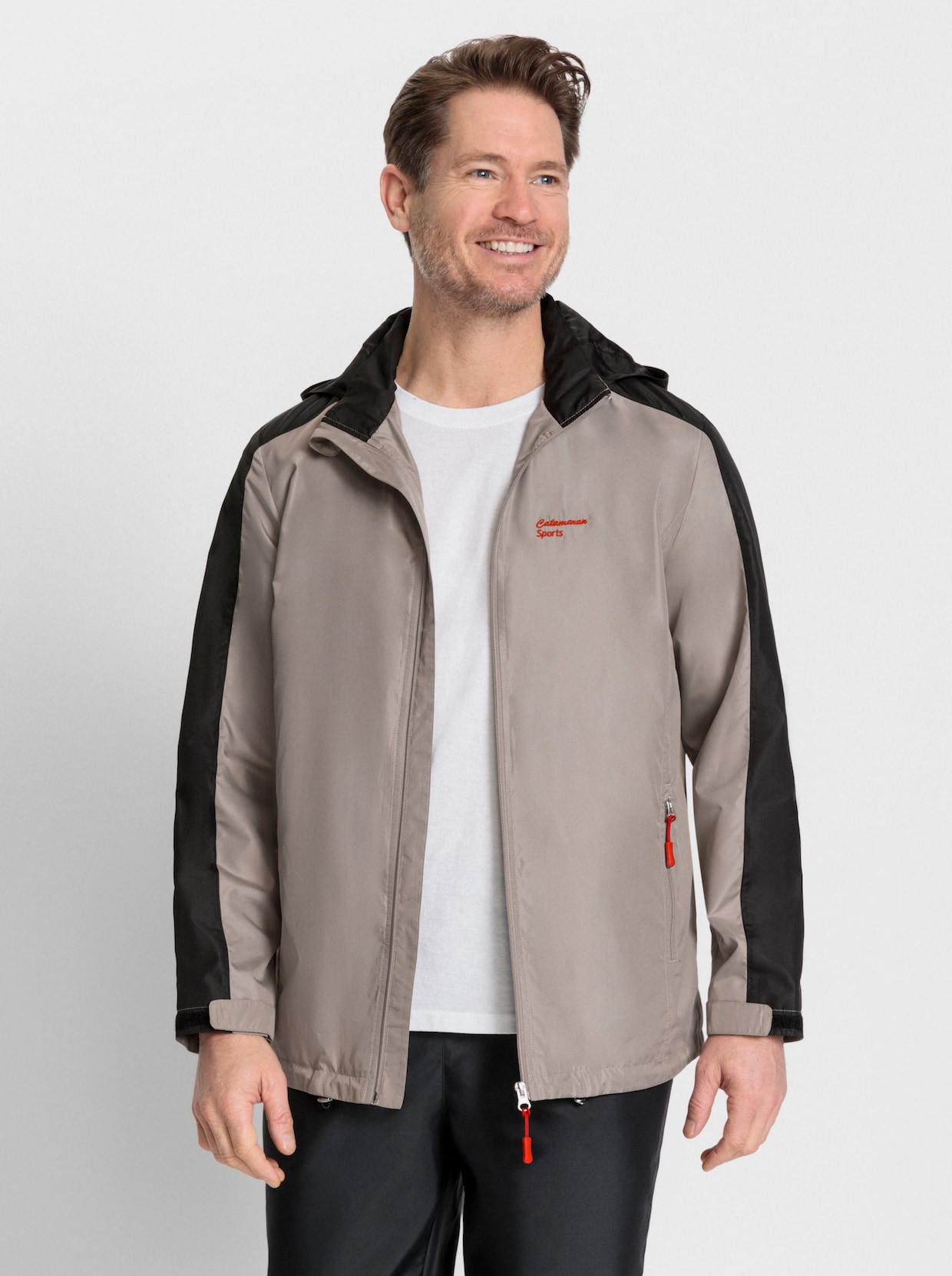 Catamaran Sports Funktionsjacke - taupe-schwarz