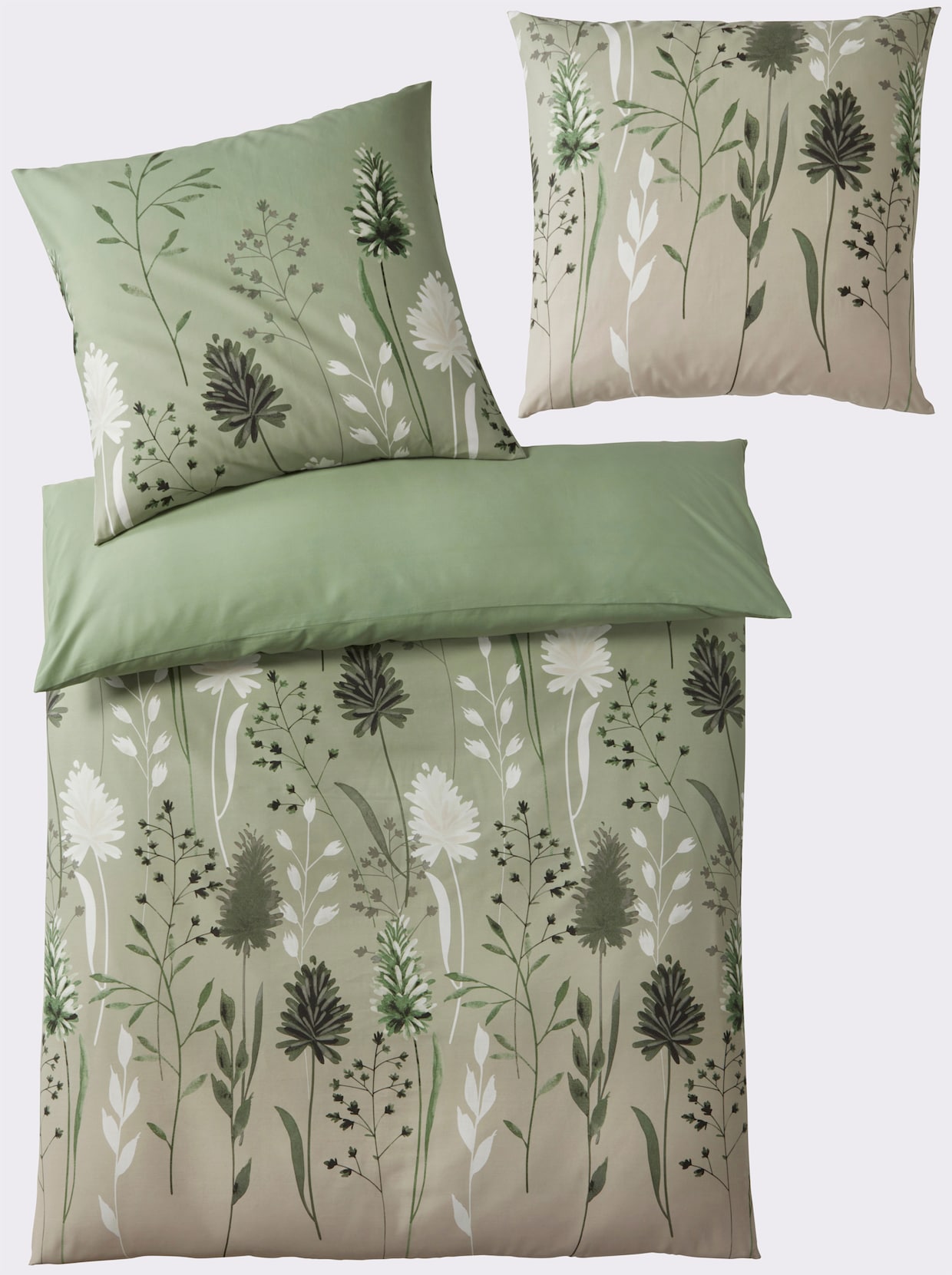 heine home Bedtextiel - groen/naturel