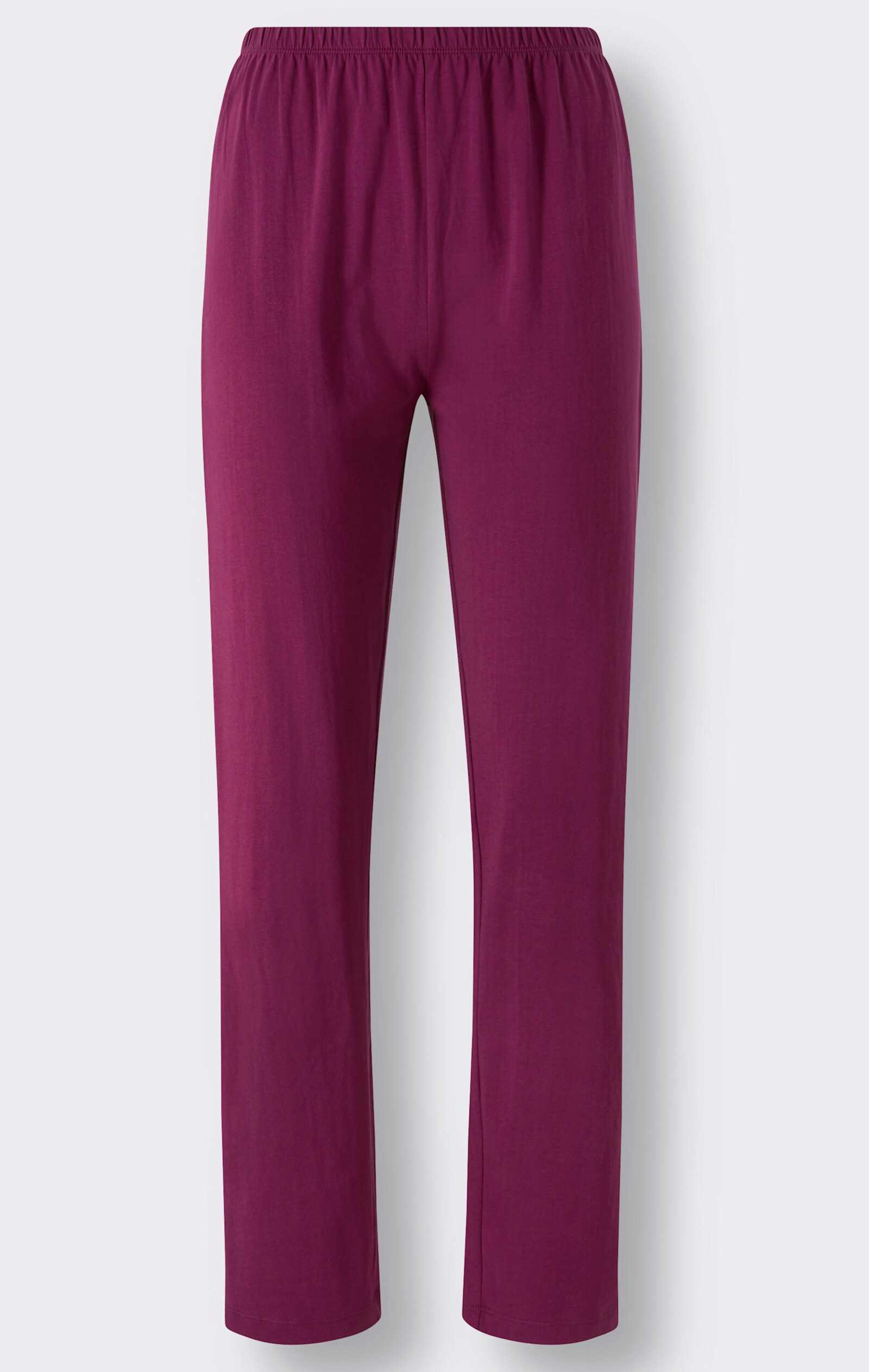 wäschepur Schlafanzüge aus reiner Baumwolle - malve+ malve-geringelt