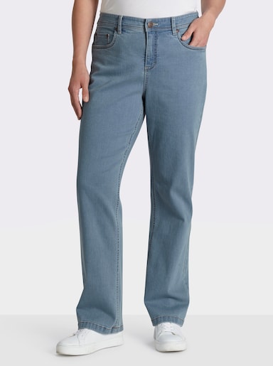 sheego Jeans mit moderner Waschung - blue-bleached