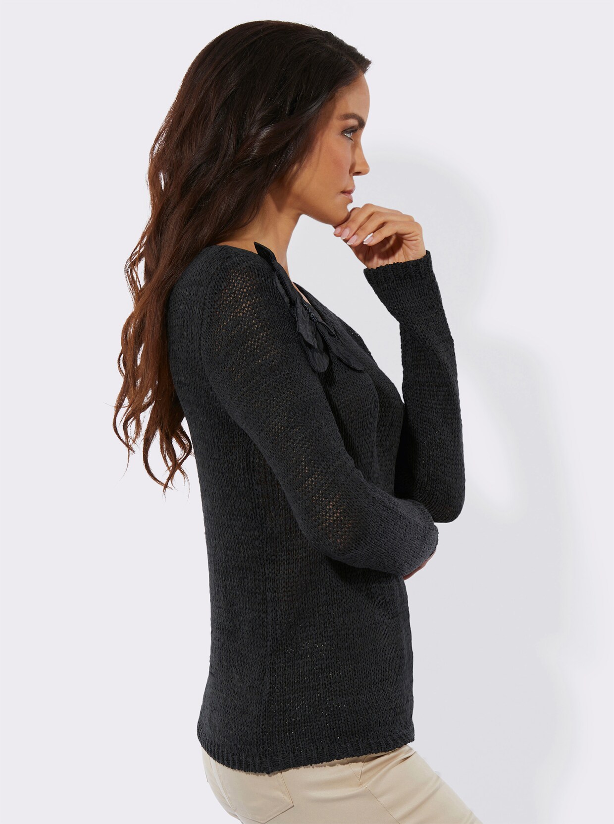 Ajourpullover - graphit