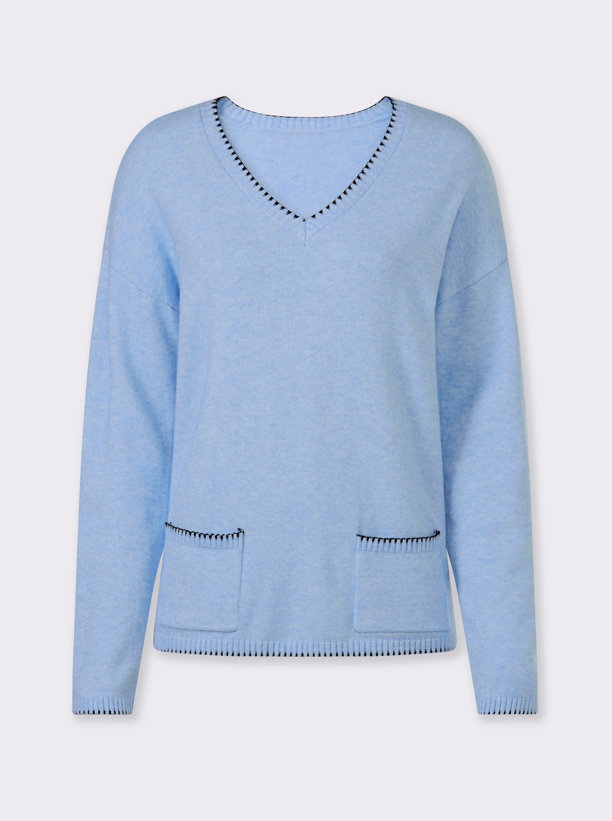 heine Pull - bleu glacier chiné