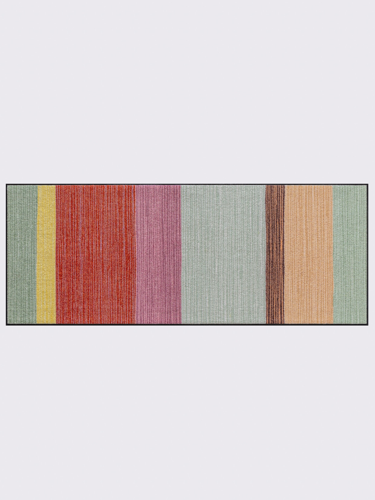 Salonloewe Voetmat - rood/groen gedessineerd