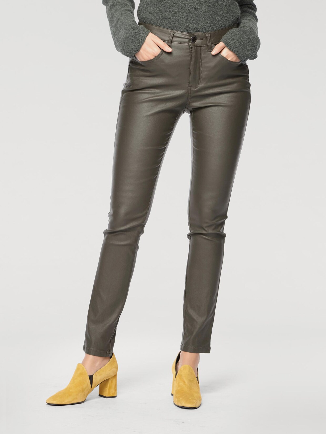 Ashley Brooke Bauchweg-Hose - khaki